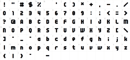 04B-25 文字コード表