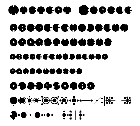 Mystery Circle文字一覧