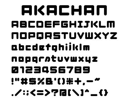 あかちゃんフォント alphabet