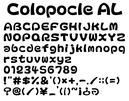 Colopocle-Alphabet文字一覧