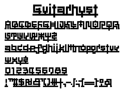 Guitarhyst文字一覧