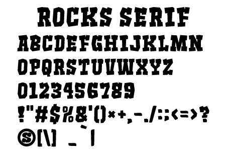 Rocks Serif見本